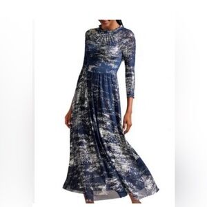 TED BAKER Iggy Metallic Burnout Midi dress - Ted Size 1 (US 4) - New With Tag